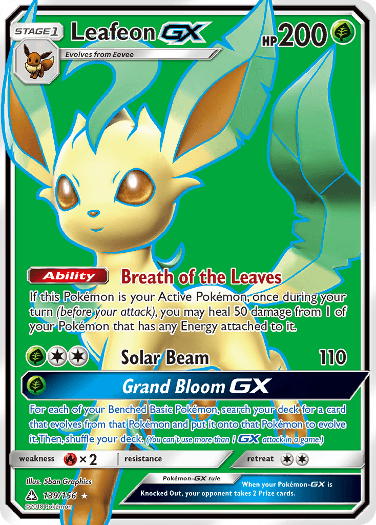 Leafeon GX 2018 Pokemon