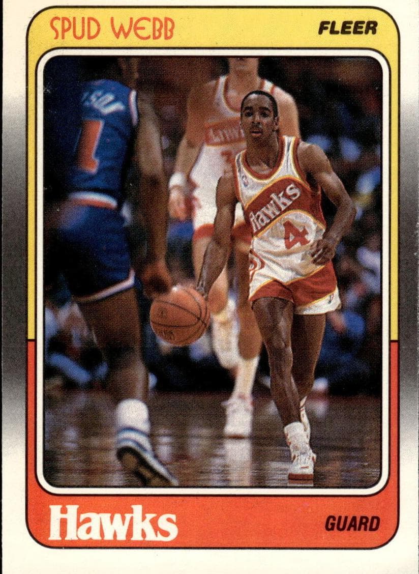 Spud Webb trading card