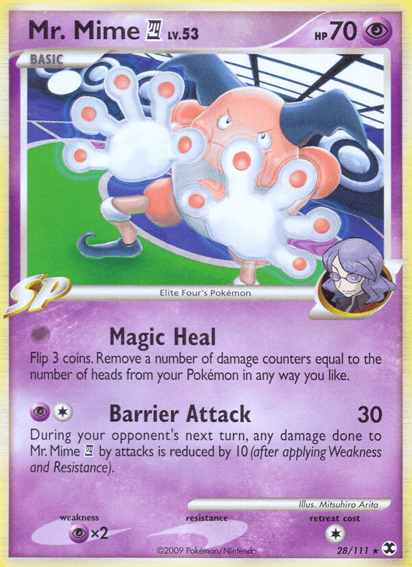 Mr. Mime 2009 Pokemon Rising Rivals Reverse Holo