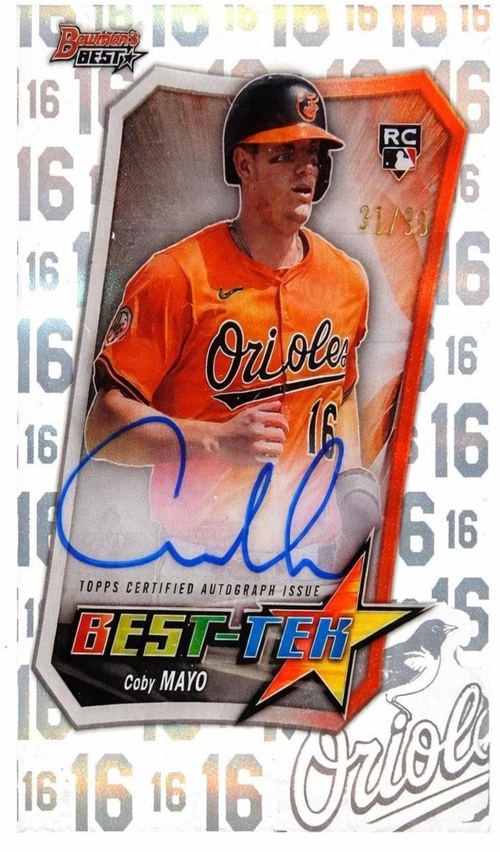 Coby Mayo 2025 bowman Bowman Best
