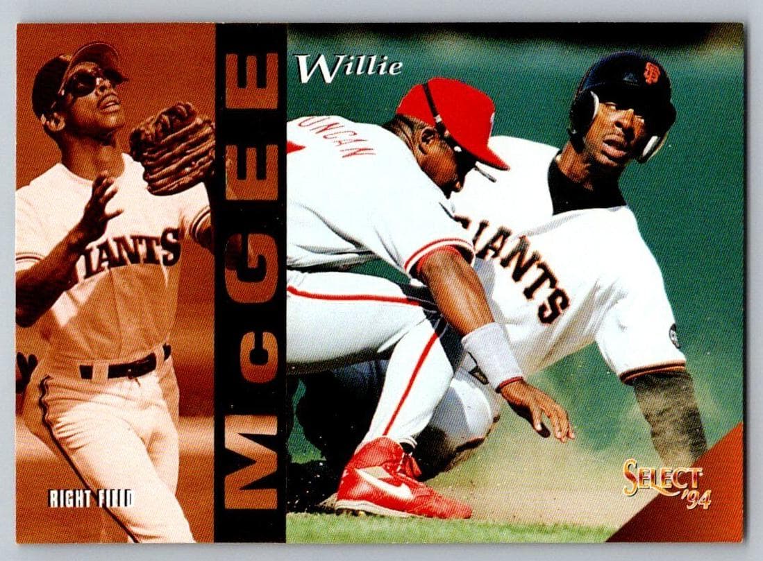 Willie McGee 1994 panini Select