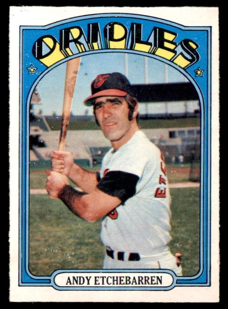 Andy Etchebarren 1972 topps O-Pee-Chee