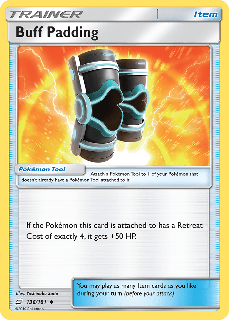 Buff Padding 2018 Pokemon Japanese Tag Bolt
