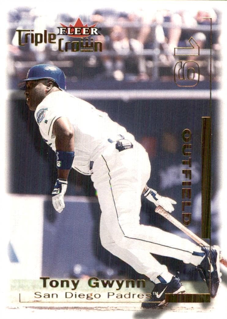 Tony Gwynn 2001 fleer Fleer Triple Crown