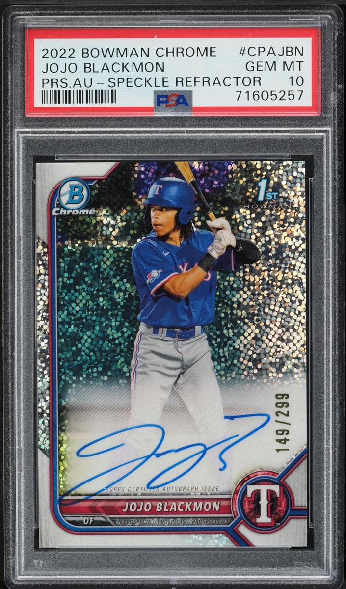 JoJo Blackmon 2022 bowman Bowman Chrome