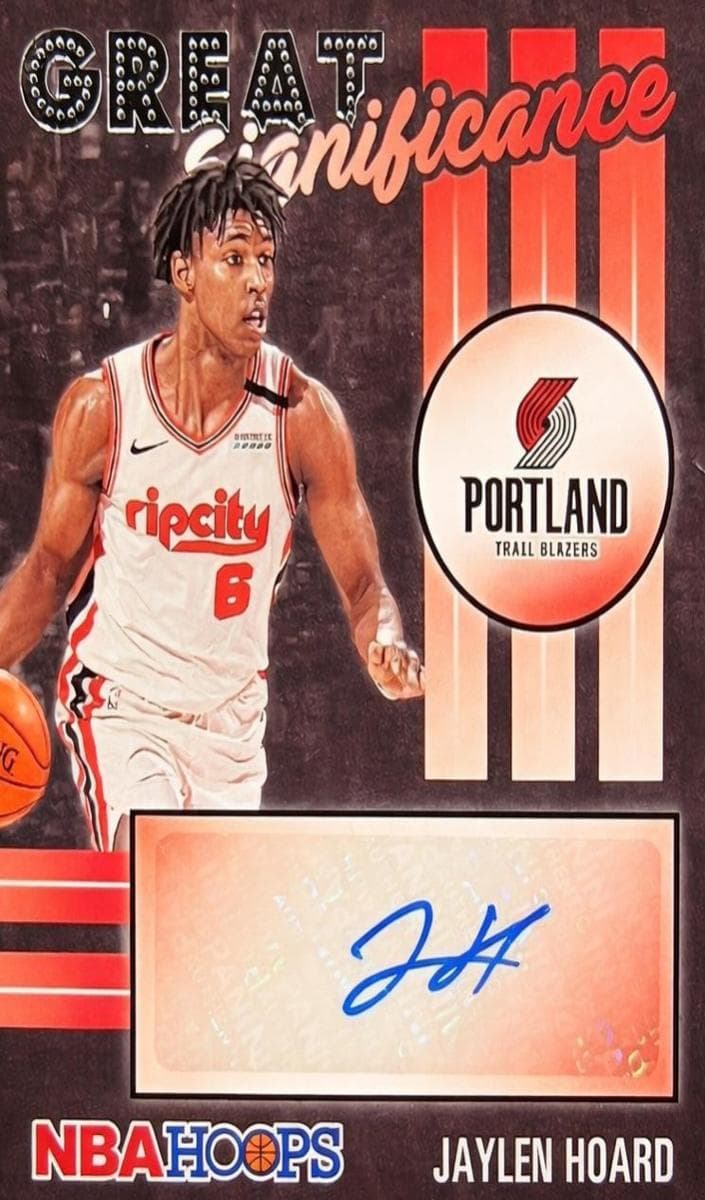 Jaylen Hoard 2020 panini Hoops