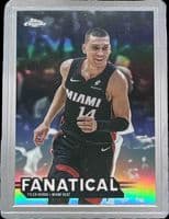 Tyler Herro 2025 topps Topps Chrome Fanatical - Orange Refractor