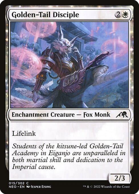 Golden-Tail Disciple 2022 Magic: The Gathering Kamigawa: Neon Dynasty