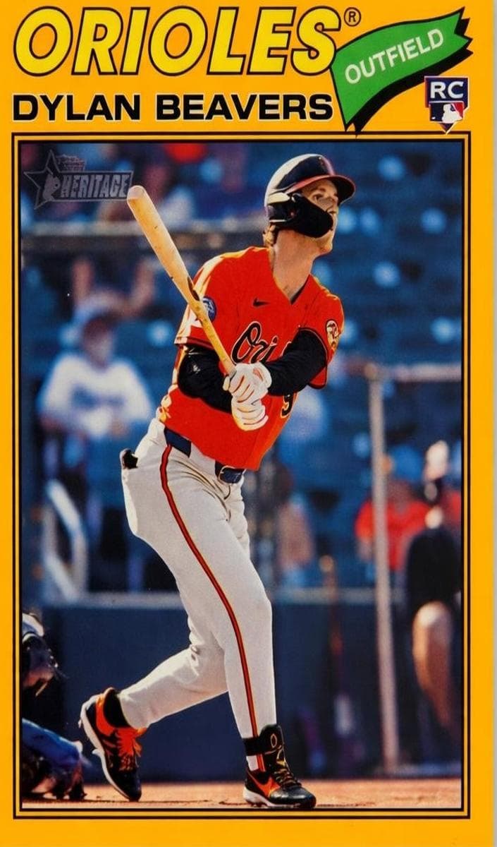 Dylan Beavers trading card