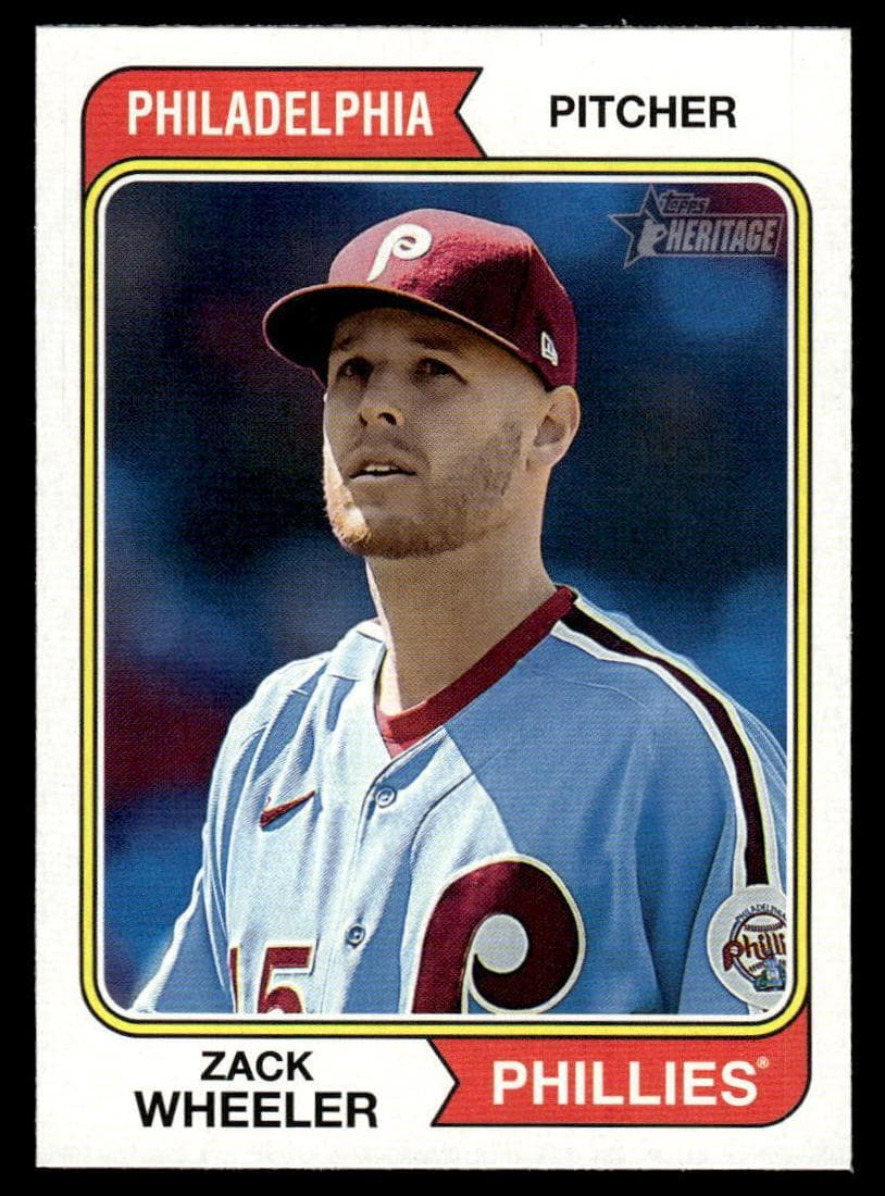 Zack Wheeler 2023 topps Topps Heritage