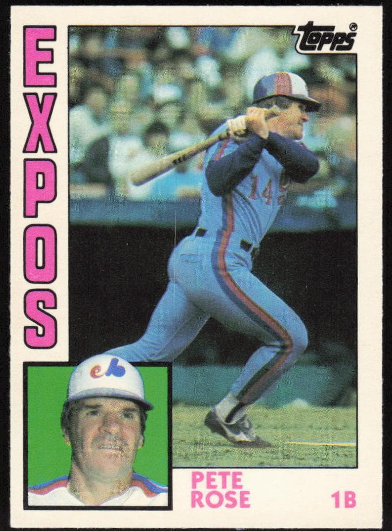 Pete Rose 1984 topps
