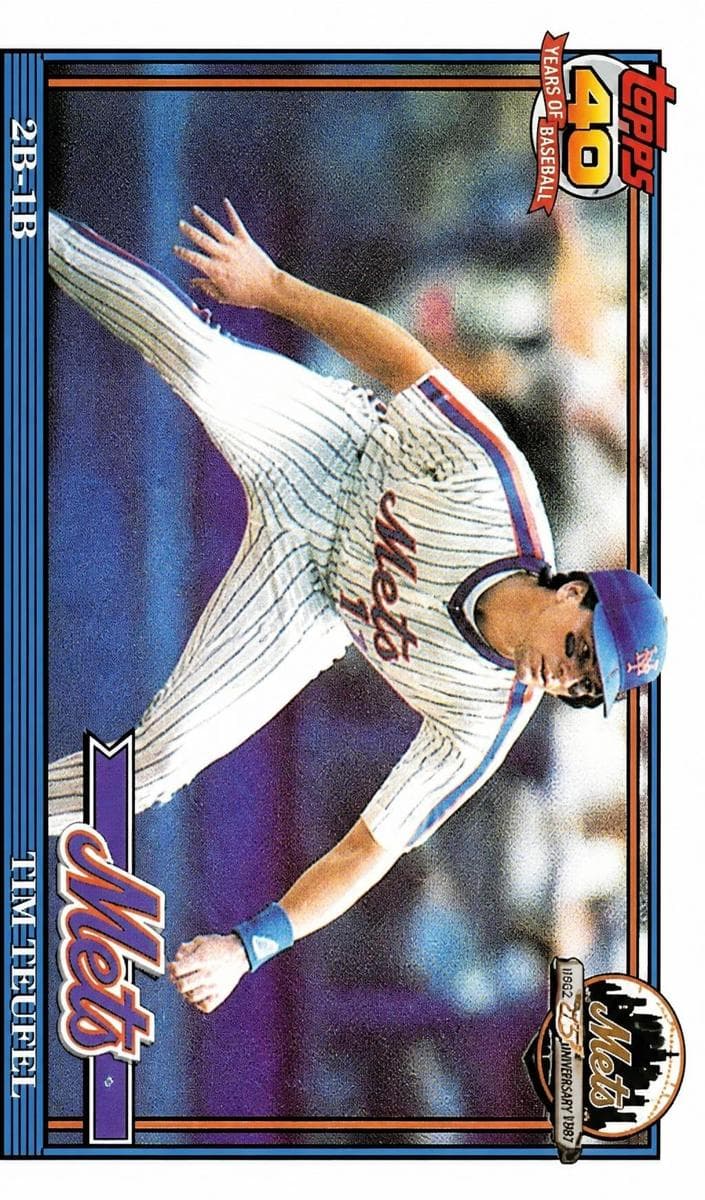 Tim Teufel 1991 topps O-Pee-Chee