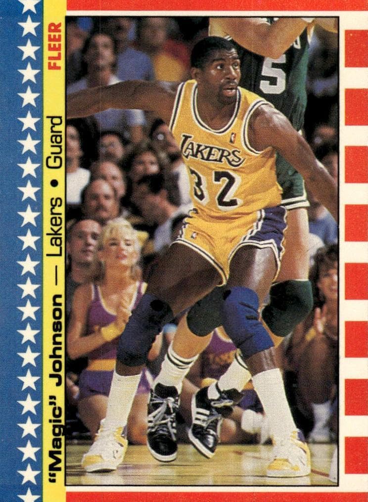 Magic Johnson 1987 fleer