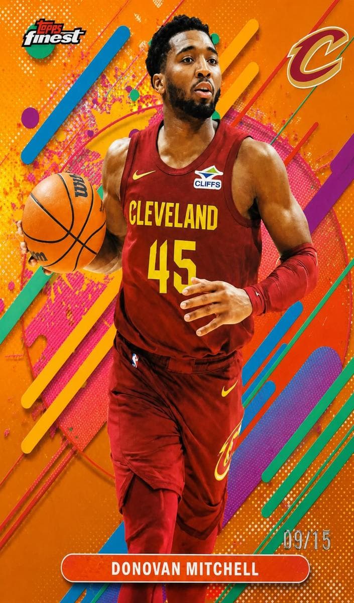 Donovan Mitchell 2025 topps Topps Finest