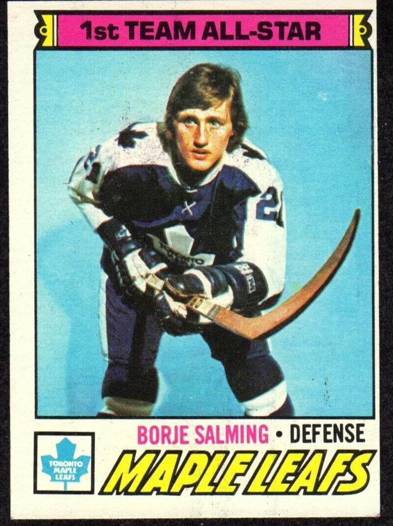 Borje Salming 1977 topps Topps