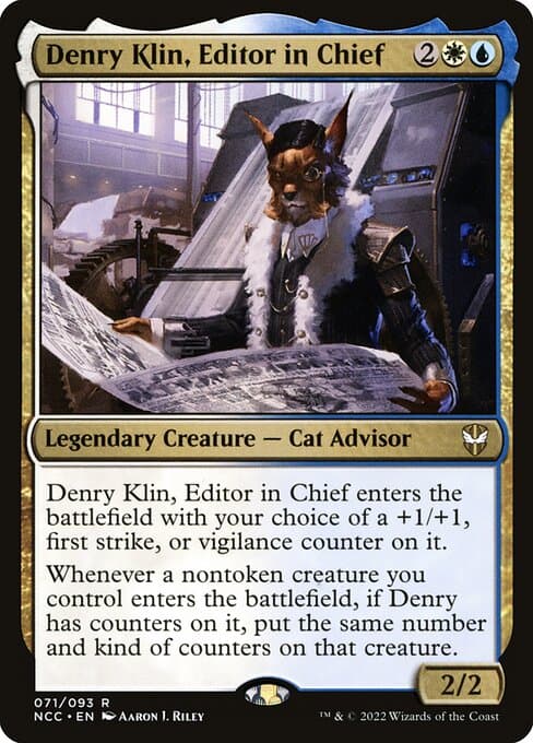Denry Klin, Editor in Chief 2022 Magic: The Gathering New Capenna Commander