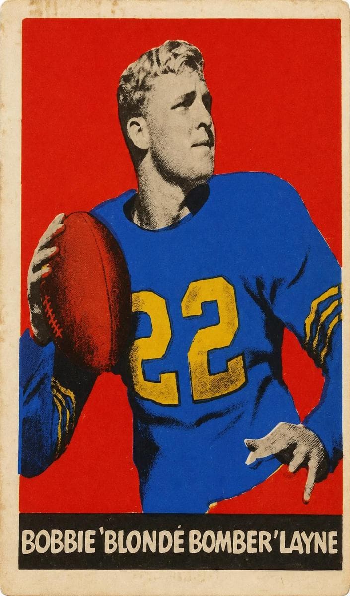 Bobby Layne 1948 leaf Leaf