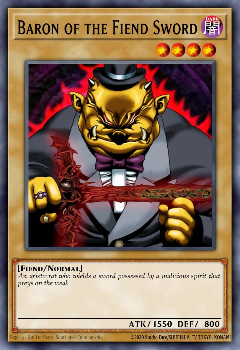 Baron of the Fiend Sword 2002 Yu-Gi-Oh!