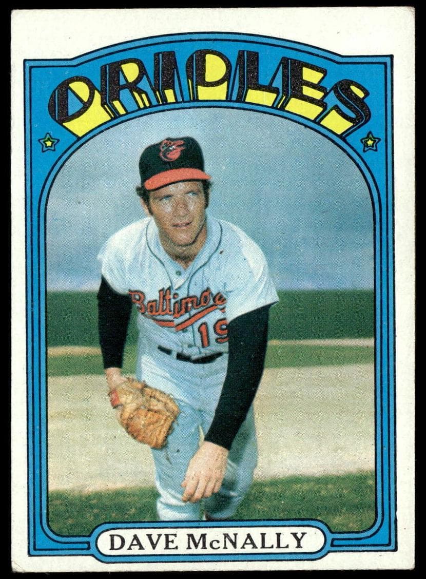 Dave McNally 1972 topps Topps