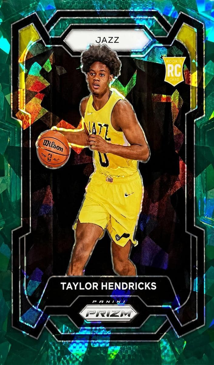 Taylor Hendricks 2023 panini Prizm Basketball Green Ice