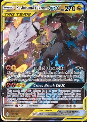 Reshiram & Zekrom GX #157