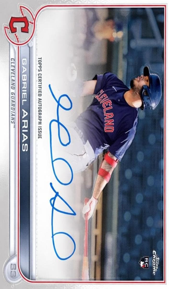 Gabriel Arias 2022 topps Topps Chrome
