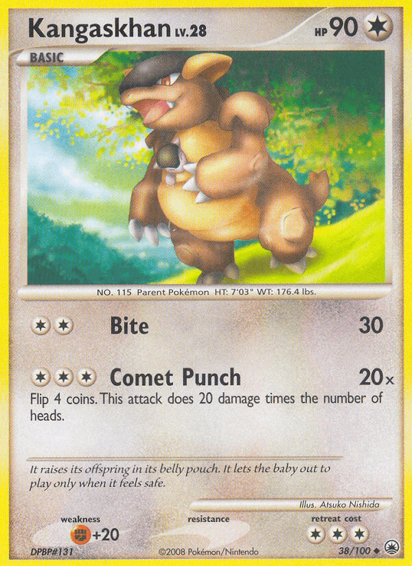 Kangaskhan 2008 Pokemon Majestic Dawn