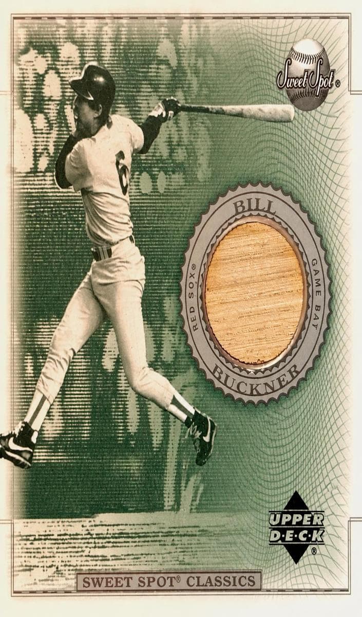 Bill Buckner 2002 upper-deck Sweet Spot Classics Game Bat