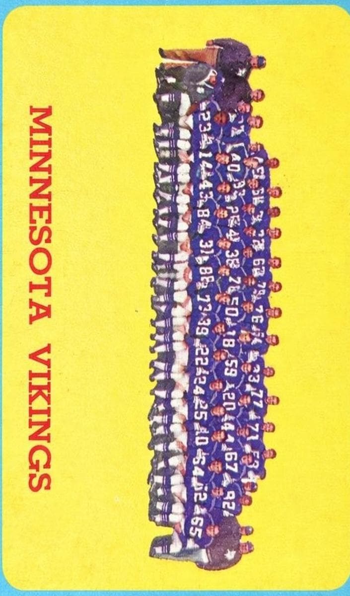 Minnesota Vikings 1963 topps