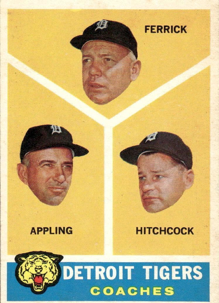 Detroit Tigers Coaches (Tom Ferrick / Luke Appling / Billy Hitchcock) #461