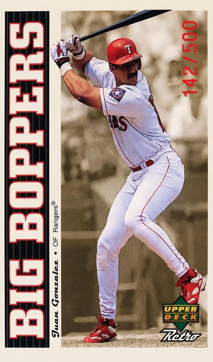 Juan Gonzalez 1998 upper-deck Upper Deck Retro