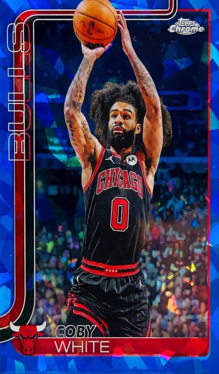 Coby White 2025 topps Topps Chrome Sapphire