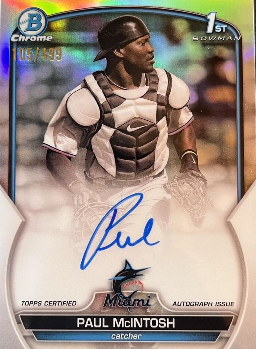 Paul McIntosh 2023 bowman Bowman Chrome