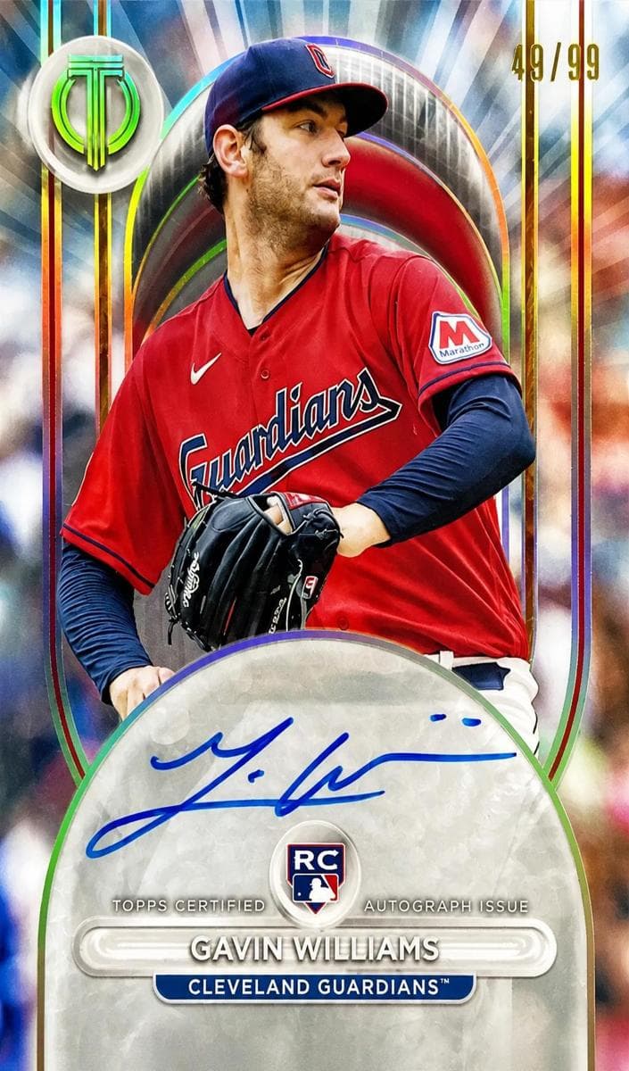 Gavin Williams 2024 topps Topps Tribute