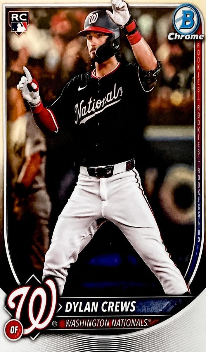 Dylan Crews 2025 bowman Bowman Chrome Sapphire Edition Image Variation example 1