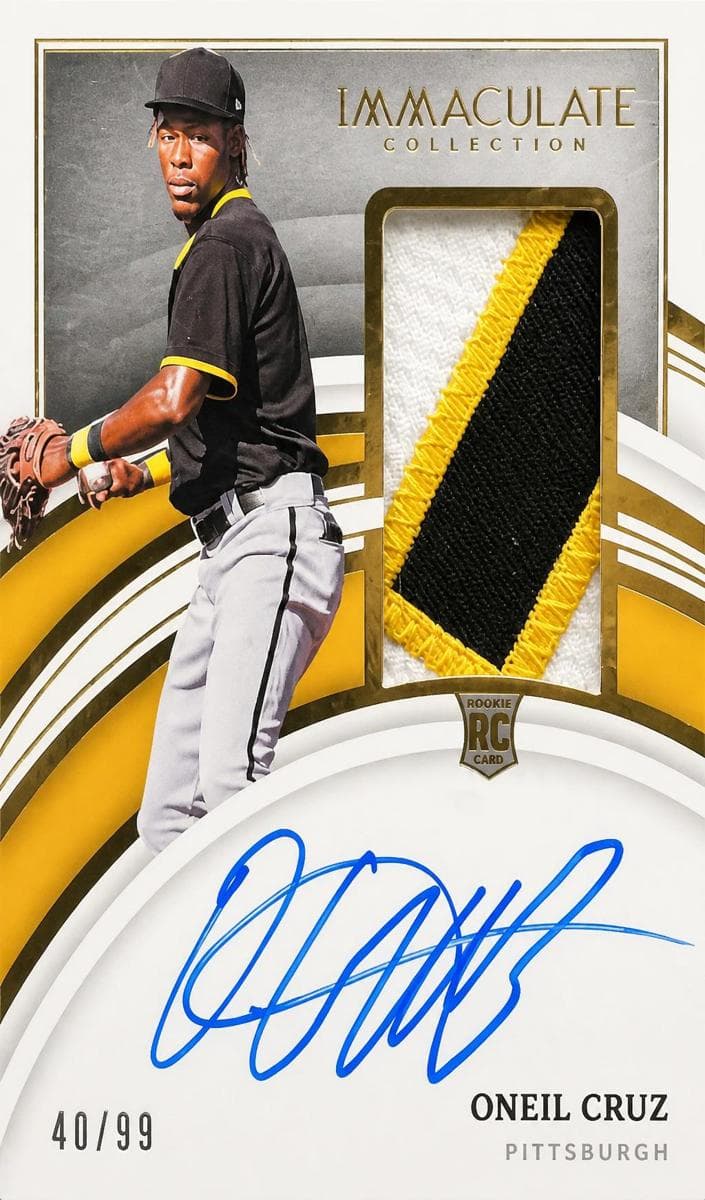 Oneil Cruz 2022 panini Panini Immaculate Collection