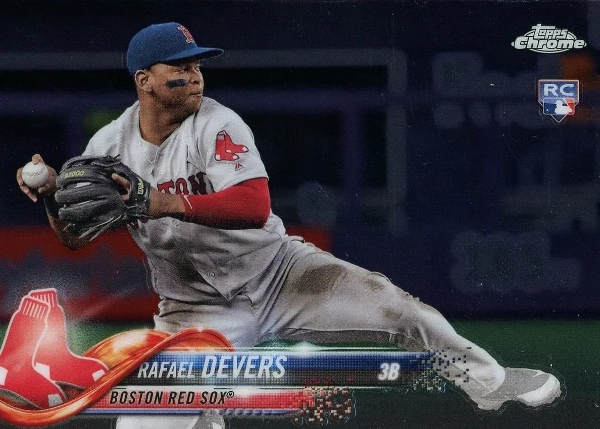 Rafael Devers 2018 Topps Chrome Update auto card