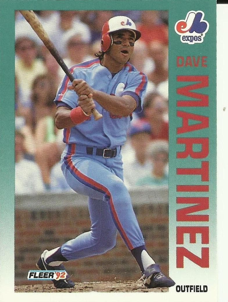 Dave Martinez 1992 fleer Fleer