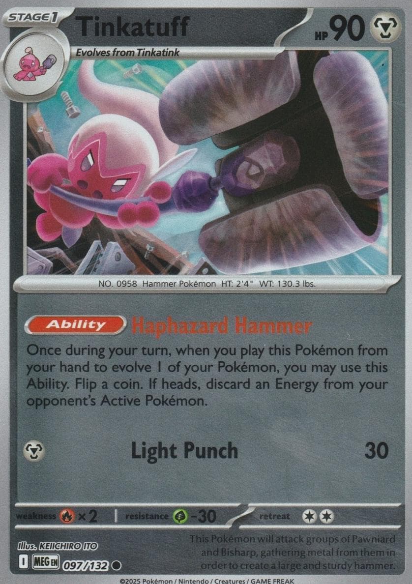 Tinkatuff trading card