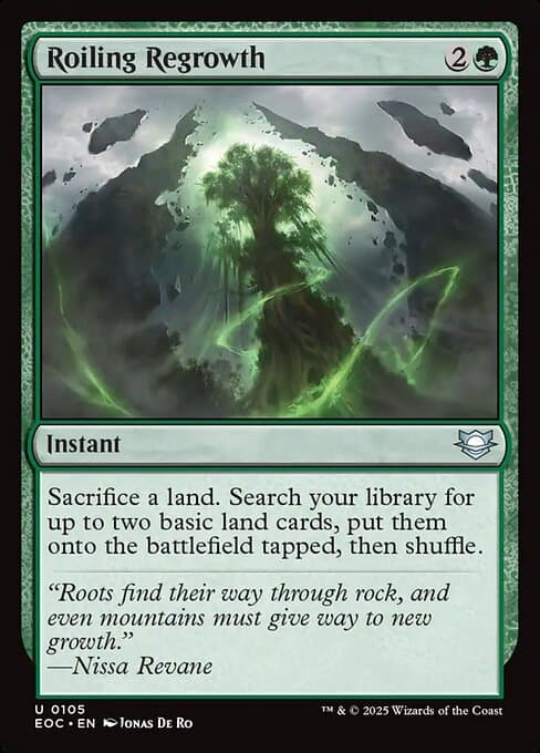 Roiling Regrowth 2020 Magic: The Gathering Zendikar Rising Promo