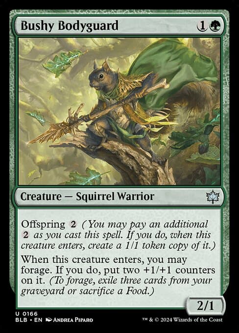 Bushy Bodyguard 2024 Magic: The Gathering Bloomburrow
