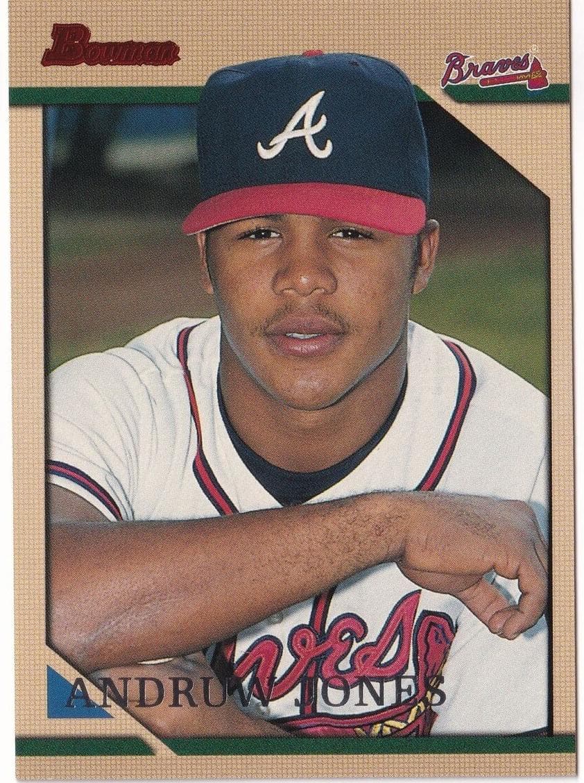 Andruw Jones 1996 bowman Bowman
