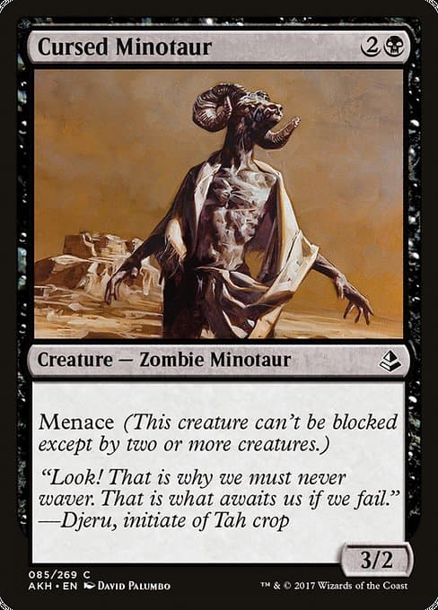 Cursed Minotaur 2017 Magic: The Gathering Amonkhet