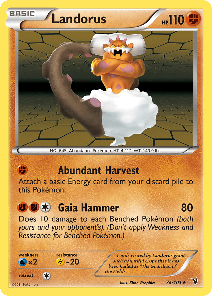 Landorus 2011 Pokemon Noble Victories