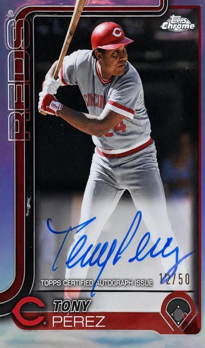 Tony Pérez 2025 topps Topps Chrome Update