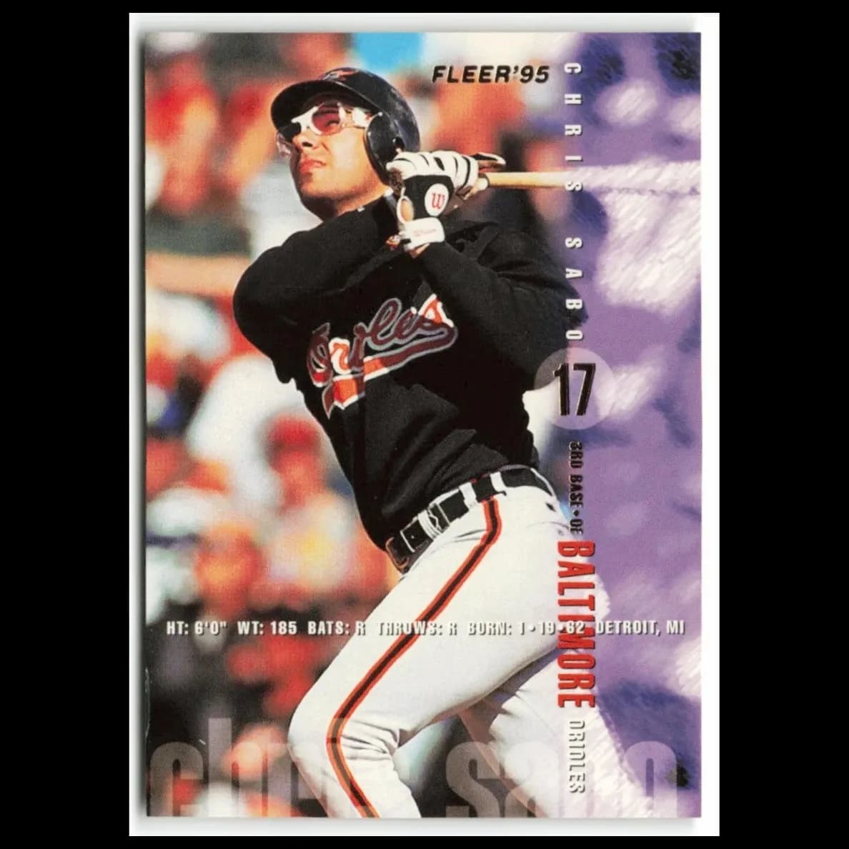 Chris Sabo 1995 fleer Fleer
