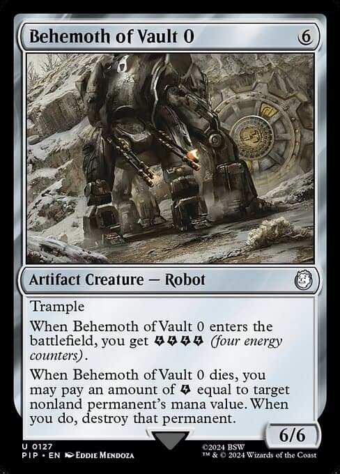 Behemoth of Vault 0 2024 Magic: The Gathering Fallout