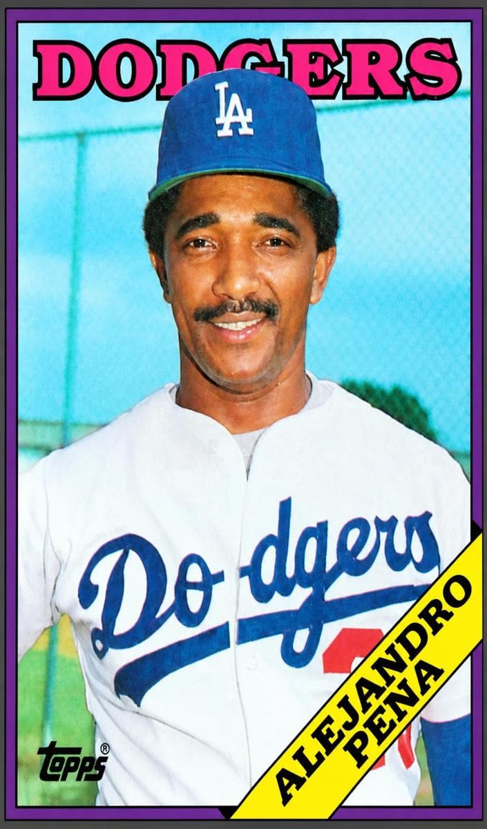 Alejandro Pena 1988 topps Topps