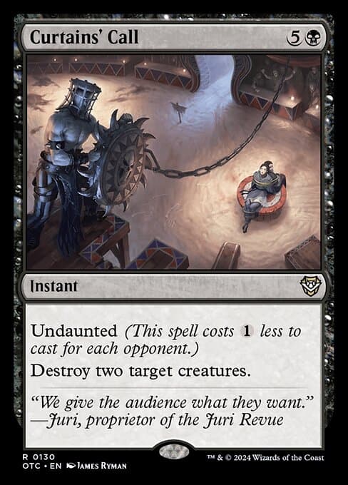 Curtains' Call 2022 Magic: The Gathering Commander Legends: Battle for Baldur's Gate