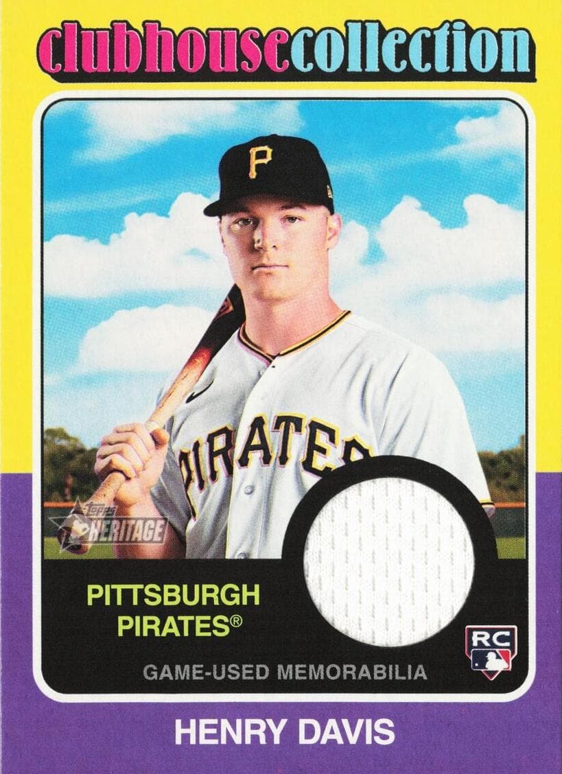 Henry Davis 2024 topps Topps Heritage